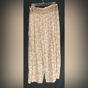 Ivy Jane Tan Paisley Wide Leg Pants